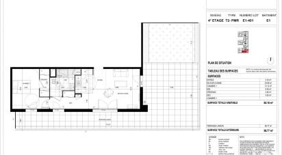 Appartement 2 pièces de 54 m² à Meaux (77100)