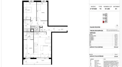 Appartement 4 pièces de 87 m² à Meaux (77100)