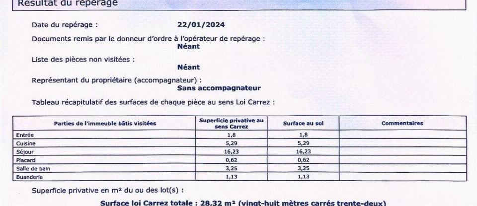 Apartment 1 room of 29 m² in Montigny-lès-Metz (57950)