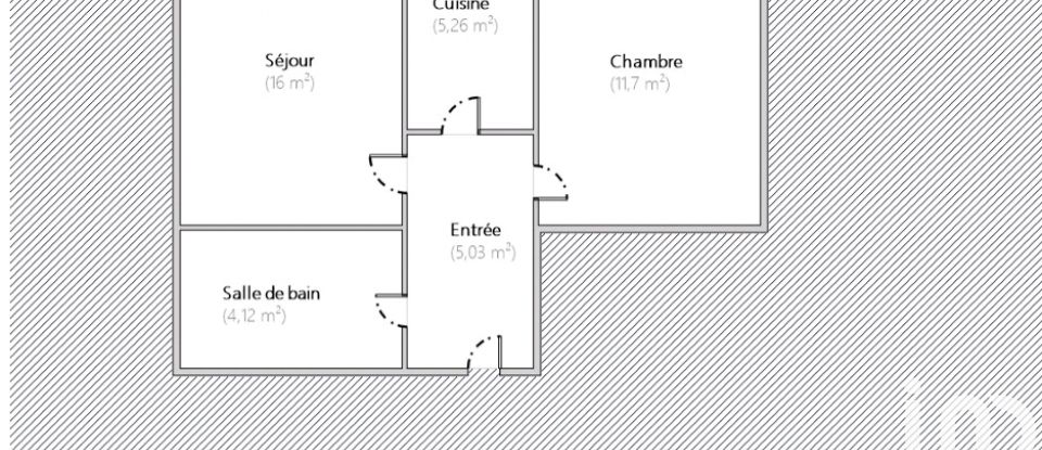 Appartement 3 pièces de 42 m² à Pantin (93500)