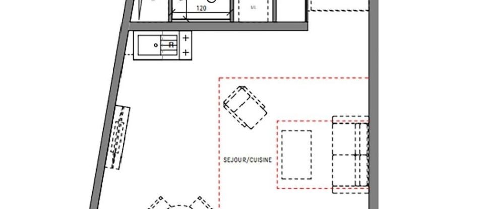Apartment 1 room of 37 m² in Serris (77700)