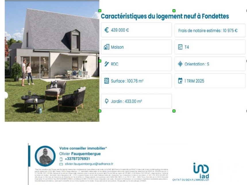 House 4 rooms of 101 m² in Fondettes (37230)