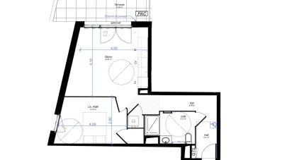 Apartment 2 rooms of 45 m² in Gardanne (13120)