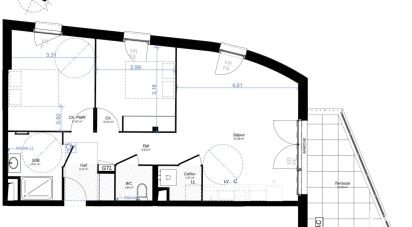 Appartement 3 pièces de 61 m² à Gardanne (13120)