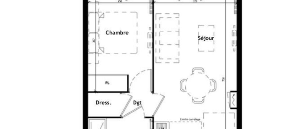 Apartment 2 rooms of 39 m² in Le Plessis-Robinson (92350)