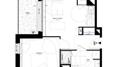 Apartment 2 rooms of 35 m² in Saran (45770)
