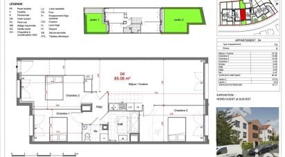 Appartement 4 pièces de 85 m² à Sevran (93270)