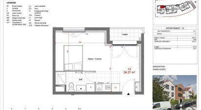 Appartement 1 pièce de 24 m² à Sevran (93270)