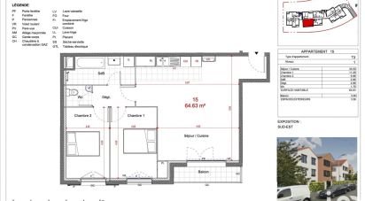 Appartement 3 pièces de 65 m² à Sevran (93270)