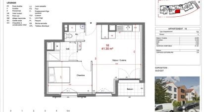 Appartement 2 pièces de 41 m² à Sevran (93270)