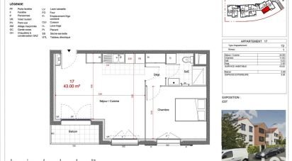 Appartement 2 pièces de 43 m² à Sevran (93270)