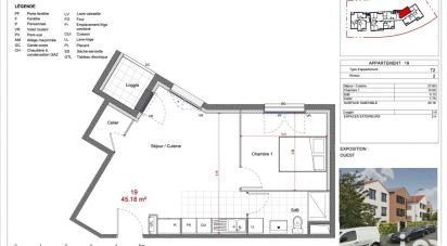 Apartment 2 rooms of 45 m² in Sevran (93270)
