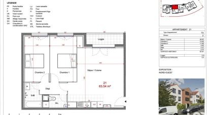 Appartement 3 pièces de 64 m² à Sevran (93270)