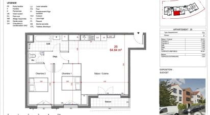 Appartement 3 pièces de 65 m² à Sevran (93270)