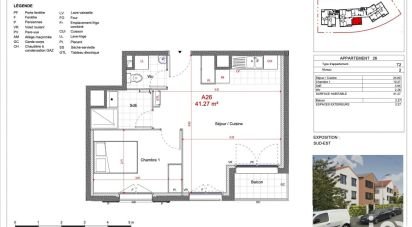 Appartement 2 pièces de 41 m² à Sevran (93270)