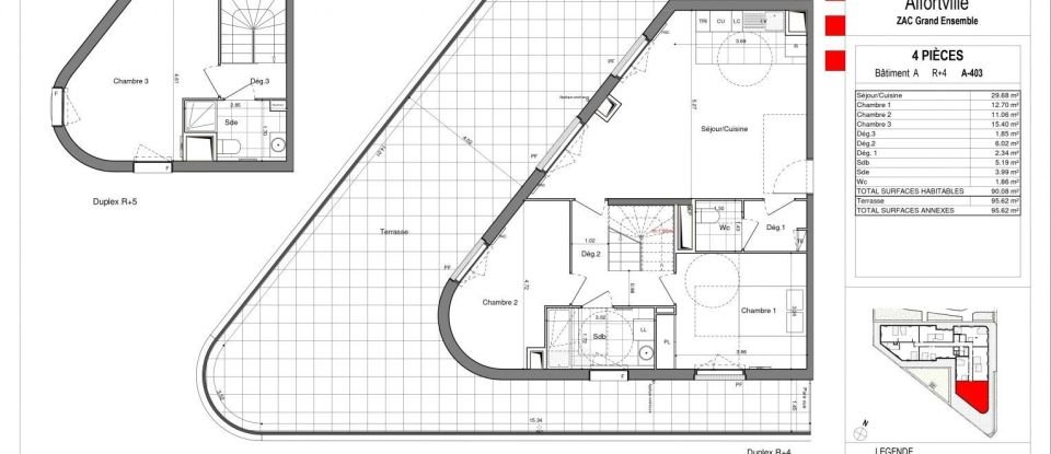 Duplex 4 pièces de 90 m² à Alfortville (94140)