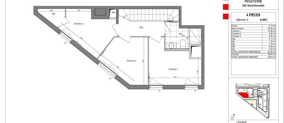 Duplex 4 pièces de 81 m² à Alfortville (94140)