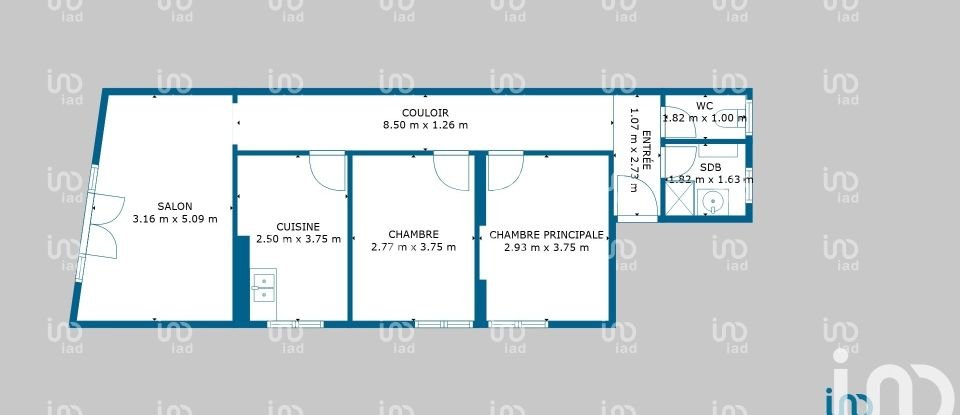 Appartement 3 pièces de 64 m² à Tarbes (65000)