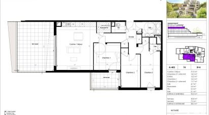 Appartement 4 pièces de 92 m² à Roanne (42300)