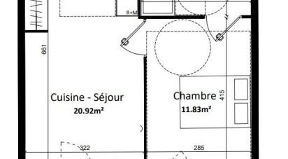 Apartment 2 rooms of 39 m² in Monteux (84170)