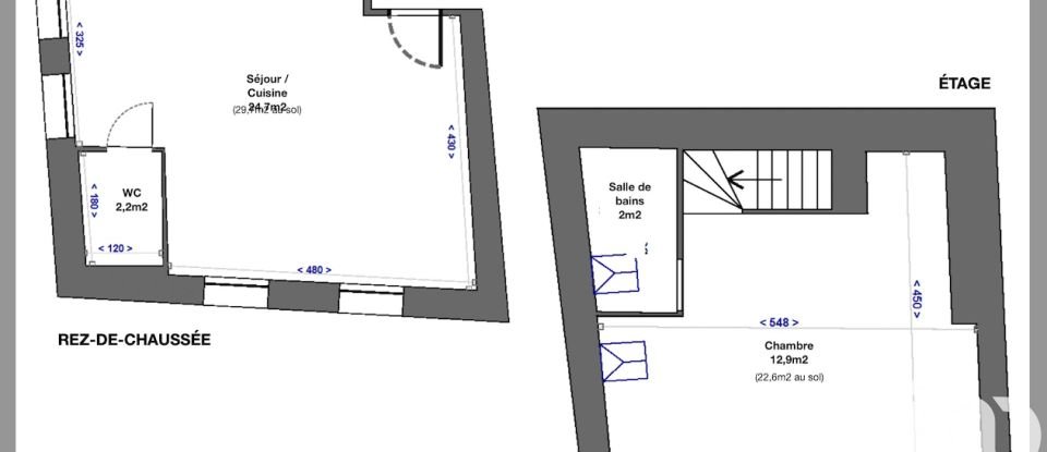 Appartement 2 pièces de 43 m² à Missillac (44780)