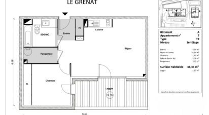 Apartment 2 rooms of 48 m² in Saint-Laurent-de-la-Salanque (66250)