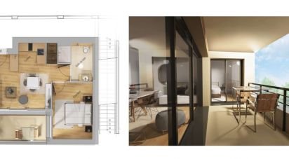 Appartement 2 pièces de 36 m² à Pléneuf-Val-André (22370)