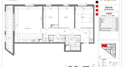 Appartement 4 pièces de 83 m² à Alfortville (94140)