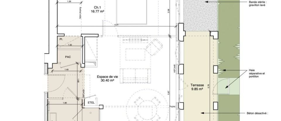 Appartement 2 pièces de 53 m² à Ouistreham (14150)