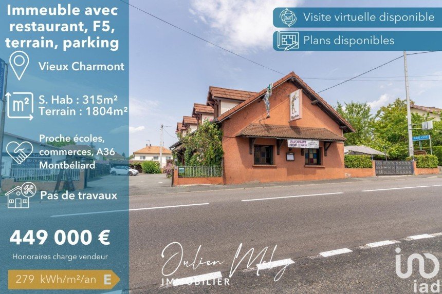Building in Vieux-Charmont (25600) of 315 m²