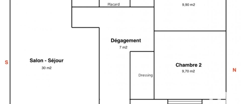 Appartement 4 pièces de 78 m² à Nantes (44300)