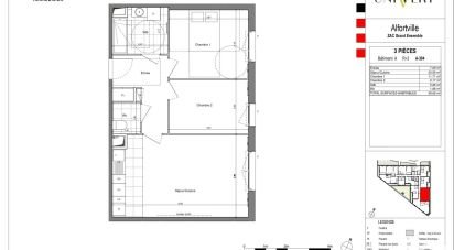 Appartement 3 pièces de 58 m² à Alfortville (94140)