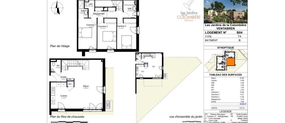Maison 4 pièces de 93 m² à Ventabren (13122)