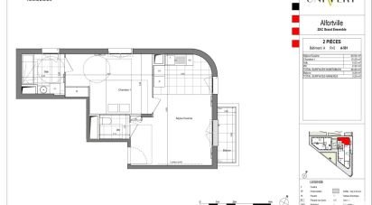 Appartement 2 pièces de 46 m² à Alfortville (94140)