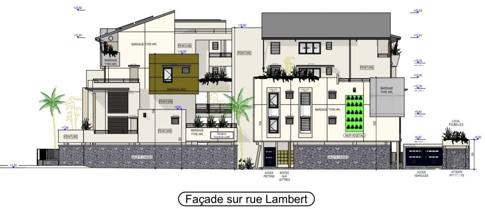 Appartement 3 pièces de 70 m² à Saint-Paul (97460)