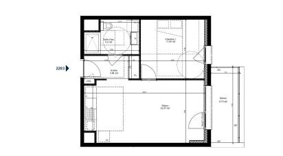 Apartment 2 rooms of 42 m² in Metz (57050)