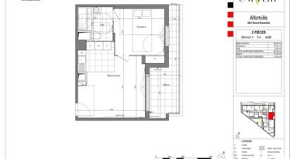 Appartement 2 pièces de 42 m² à Alfortville (94140)