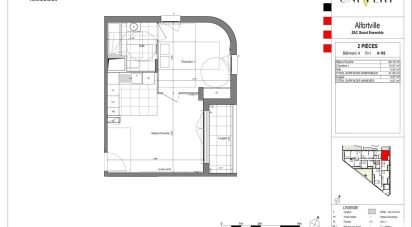 Appartement 2 pièces de 41 m² à Alfortville (94140)