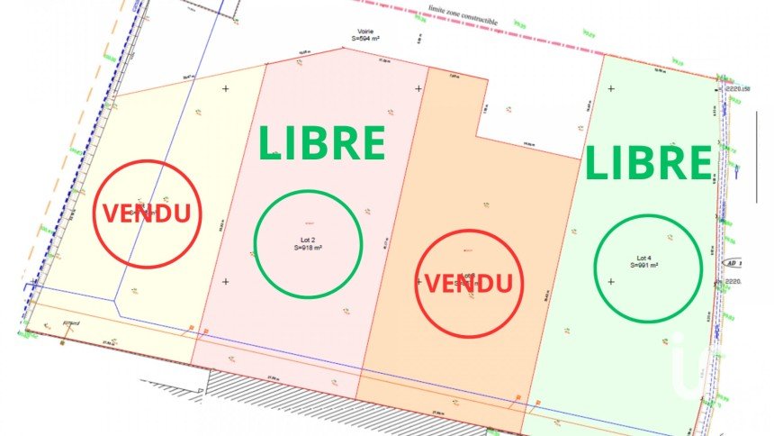 Land of 991 m² in Adé (65100)