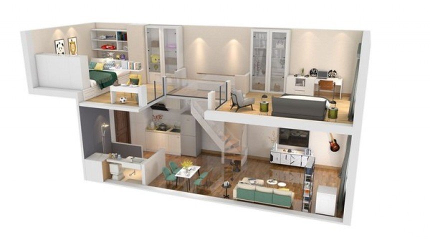 Duplex 3 rooms of 64 m² in Nancy (54000)