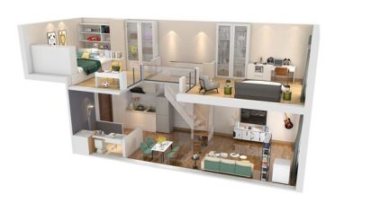 Duplex 3 pièces de 64 m² à Nancy (54000)