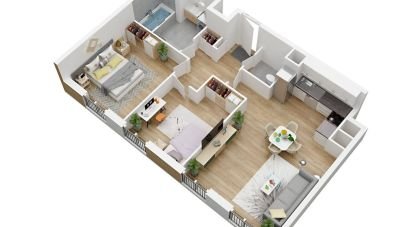 Appartement 3 pièces de 61 m² à Le Blanc-Mesnil (93150)