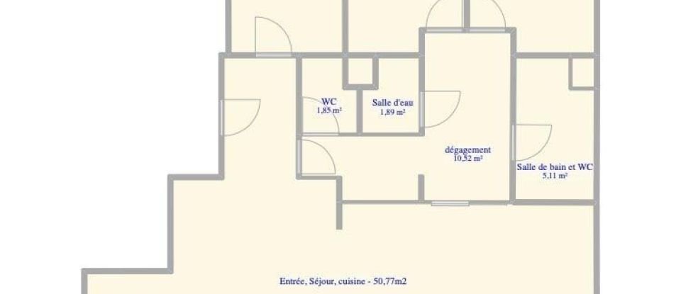 Apartment 5 rooms of 104 m² in Puteaux (92800)