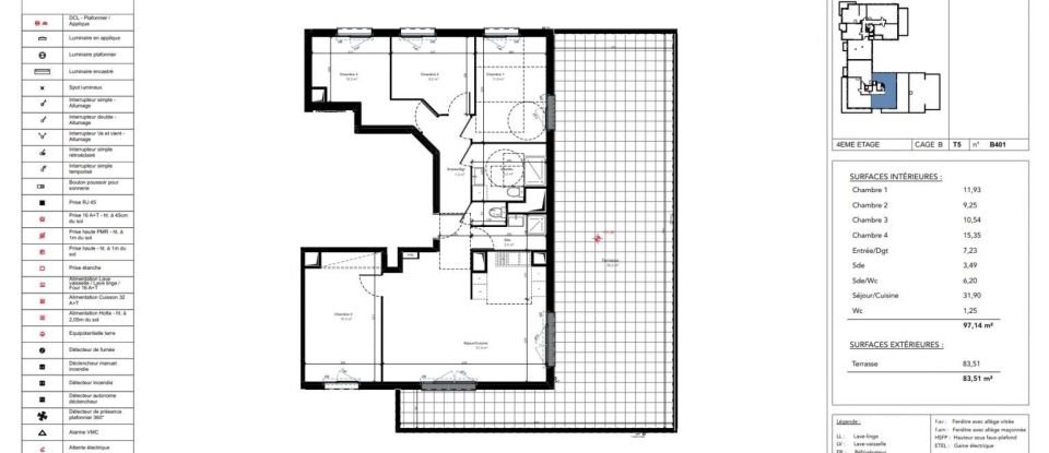 Apartment 5 rooms of 97 m² in Mareuil-lès-Meaux (77100)