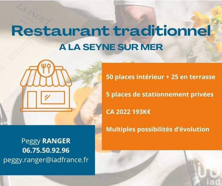 Restaurant de 200 m² à La Seyne-sur-Mer (83500)