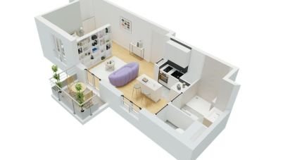 Appartement 1 pièce de 33 m² à Rueil-Malmaison (92500)
