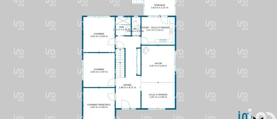 House 6 rooms of 166 m² in Manom (57100)