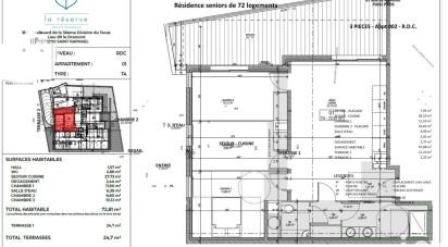 Apartment 4 rooms of 73 m² in Saint-Raphaël (83700)