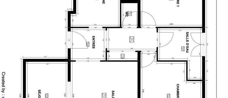 Appartement 4 pièces de 82 m² à Saint-Herblain (44800)
