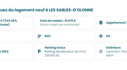 Appartement 3 pièces de 76 m² à Les Sables-d'Olonne (85100)